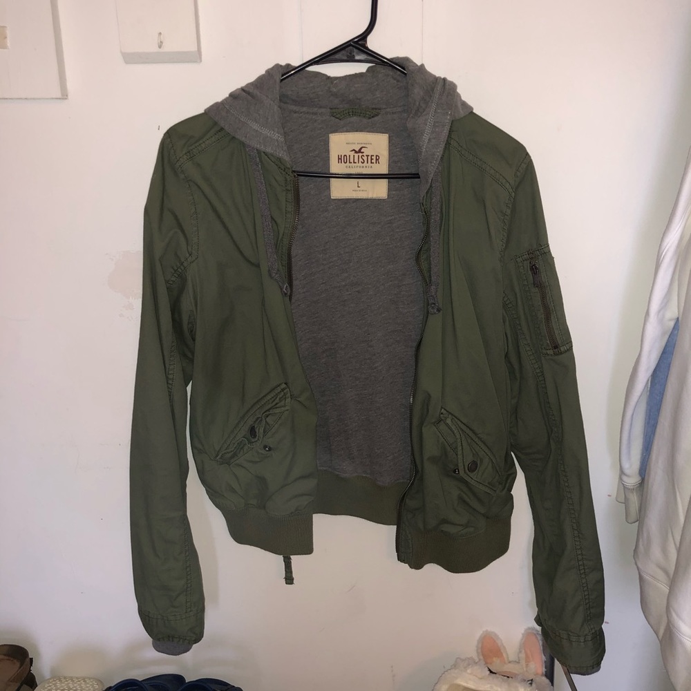 Green Hollister Jacket